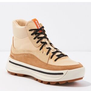 Sorel Women's Beige and Tan Sneaker Boots